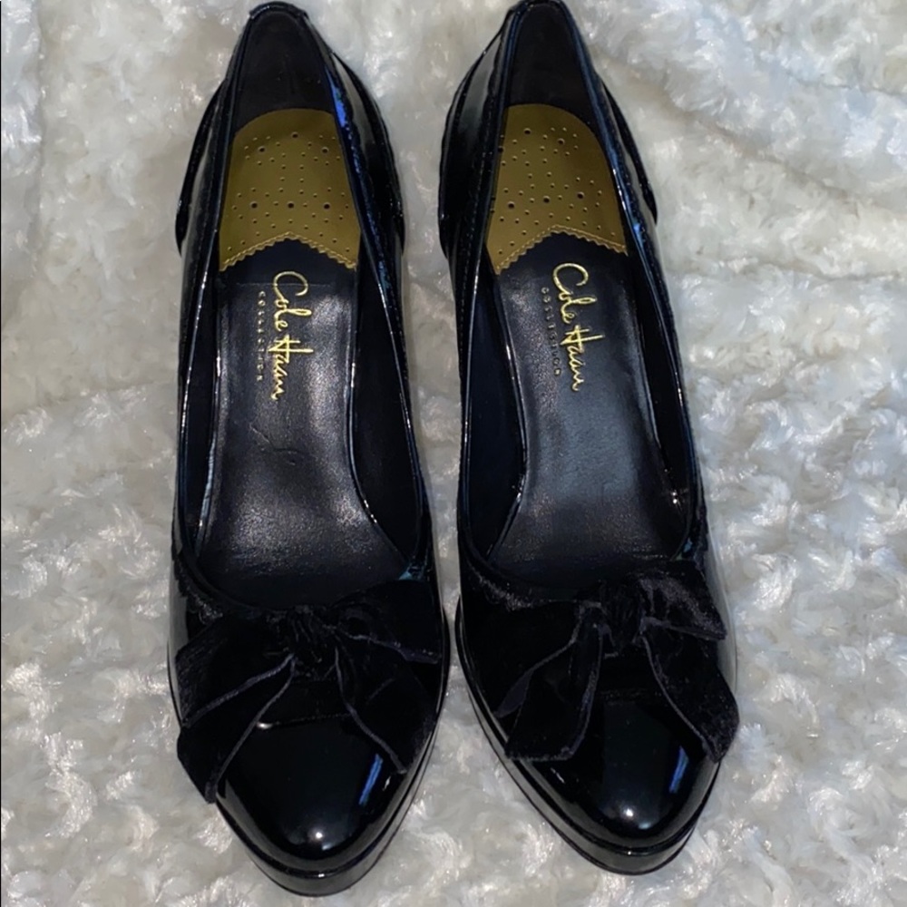 Patent leather platform heel with NIKE Air